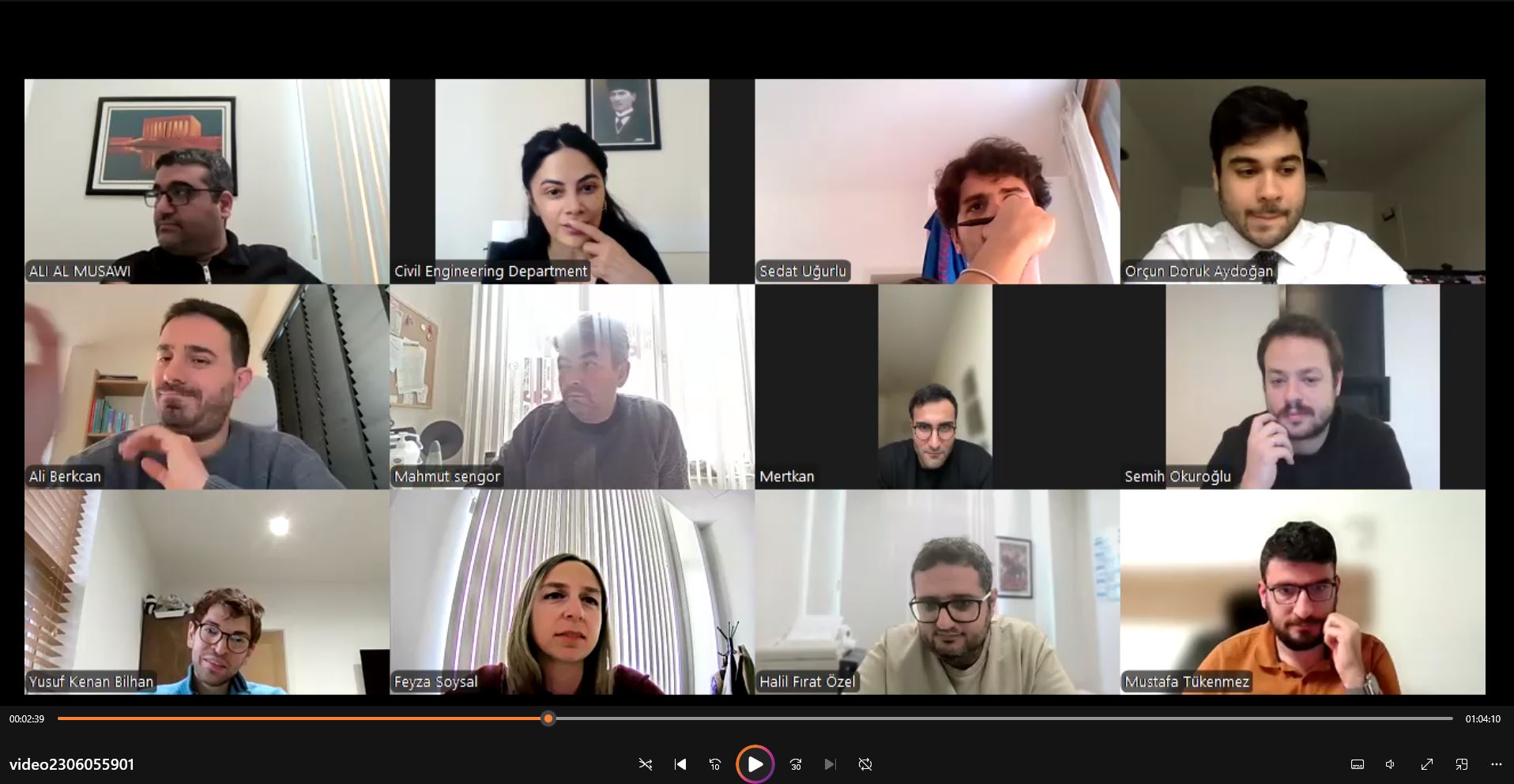Online Meeting with Our Graduates Who Have Completed Their Graduate Studies Abroad